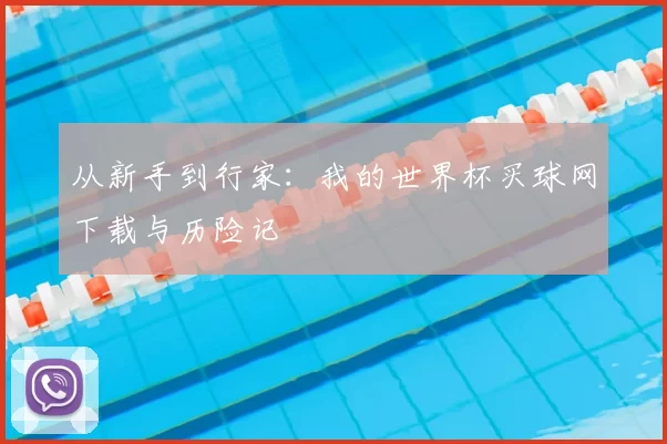 从新手到行家：我的世界杯买球网下载与历险记