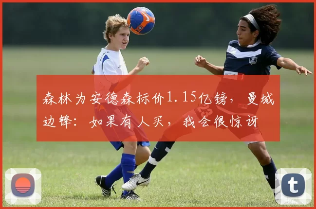 森林为安德森标价1.15亿镑，曼城边锋：如果有人买，我会很惊讶